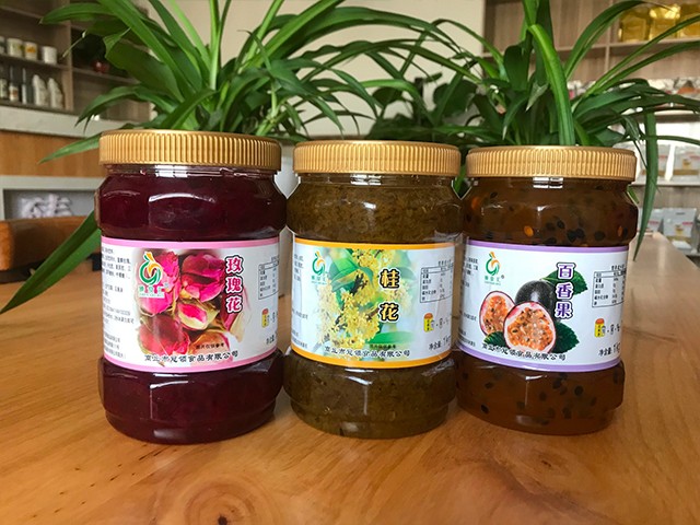 玫瑰花花茶、桂花花茶、百香果花茶