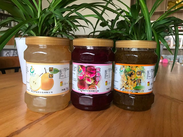 雪梨花茶、玫瑰花花茶、桂花花茶
